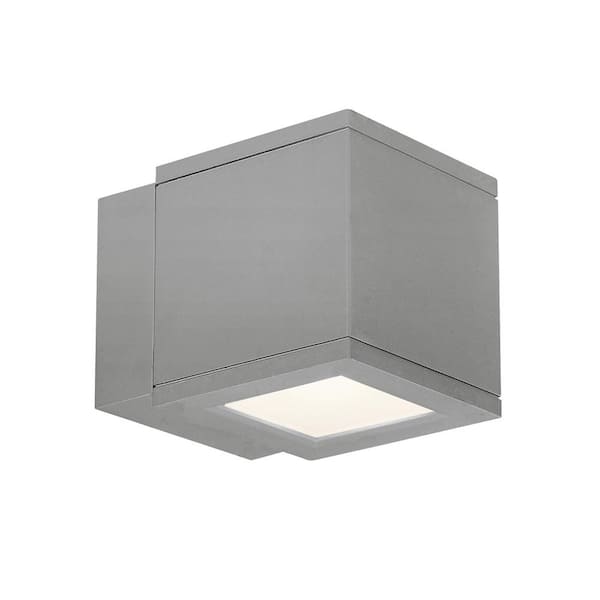 WAC Lighting Rubix 2-Light Graphite ENERGY STAR LED Indoor or Outdoor Wall Cylinder Light