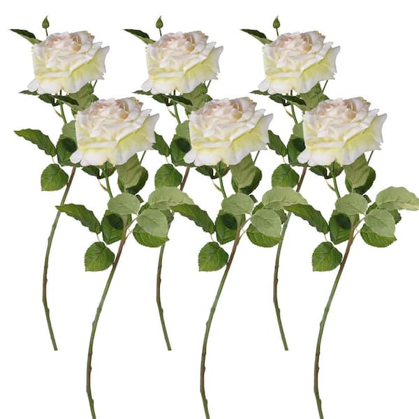 A & B Home 25.6 in Beige Artificial Assorted Flowers Floral