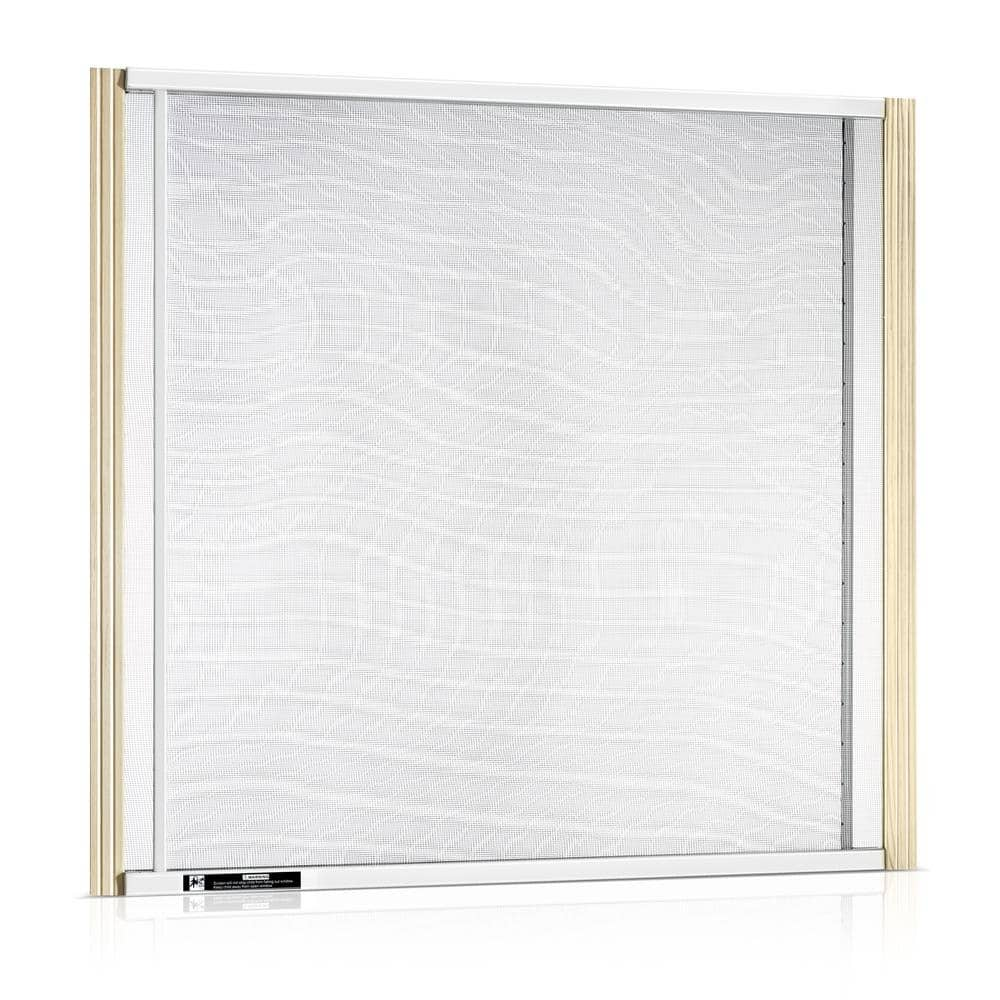 PROAIRA 45 in. x 24 in. Wood Frame Adjustable Window Screen (Pack of 12 ...