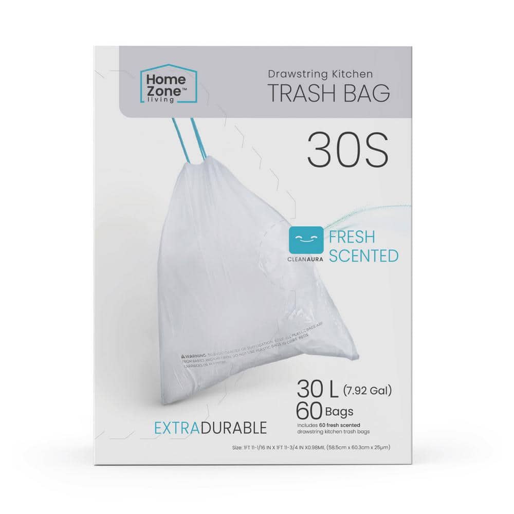 Trash Bag, Clean Well, Recycled Polymer, 30 Gallon, 65 cm X 85 cm