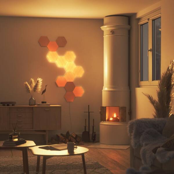 nanoleaf 未使用品　インテリア　売り切り価格 早い者勝ち Nanoleaf Elements Wood Look Expansion Smart LED Panels (Pack of 3