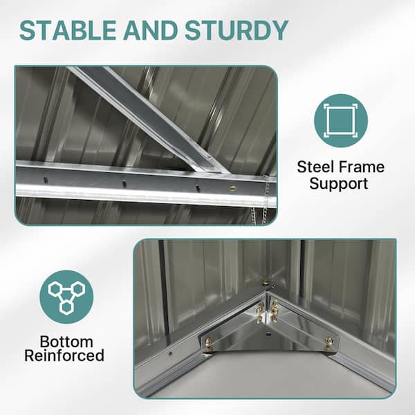 Sizzim 68 in. W x 40 in. D x 51 in. H Galvanized Steel Horizontal