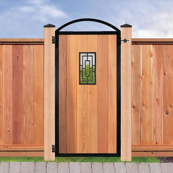 Easy-Cap 5 in. x 5 in. Black Galvanized Steel Pyramid Post Cap (4-Pack)