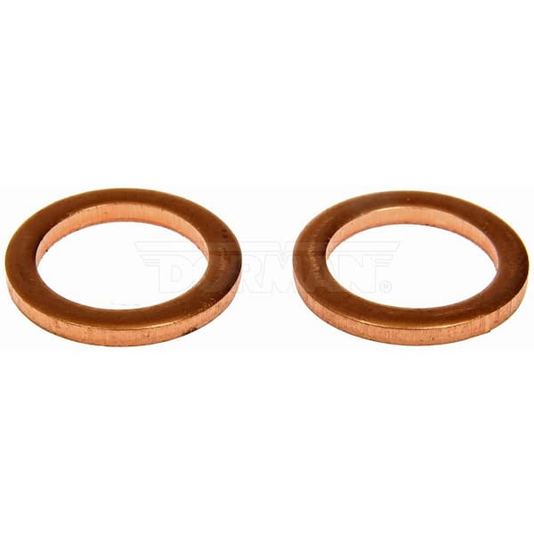 Autograde Copper Drain Plug Gasket, Fits 1/2Do, 9/16, M14 So