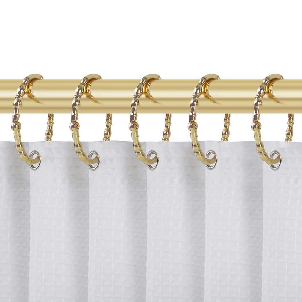 Amazon.com: Goowin Shower Curtain Hooks, 12 Pcs Shower Curtain Rings,  Stainless Steel Black Shower Curtain Hooks, Shower Curtain Rings Rust  Proof, Smooth Sliding Anti-Drop Double Shower Rings for Curtain (Black) :  Home