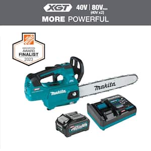 XGT 14 in. 40V max Brushless Battery Top Handle Electric Chainsaw Kit (4.0Ah)