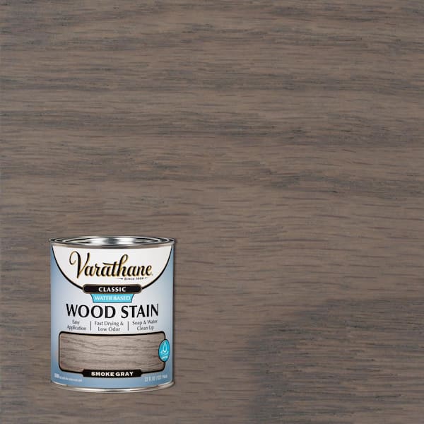 Wood Finish Sample, Smokey Black - Stain, Oak Wood