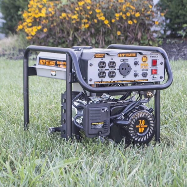 3,500-Watt/4,000-Watt Dual Fuel Recoil Start Portable Generator with Stick Welder (TIG), CO Detector and Auto-Shutoff