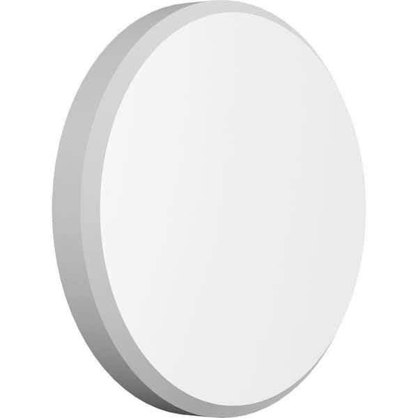 Ekena Millwork 8 in. W x 8 in. H x 1 in. P Standard Grayson Rosette with Beveled Edge (4-Pack)