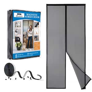 Magic Mesh Elite Hands-Free Screen Door, Keeps Bugs Out, Fits Single Doors Up to 39 inchx83 inch, Size: 39 inch x 83 inch