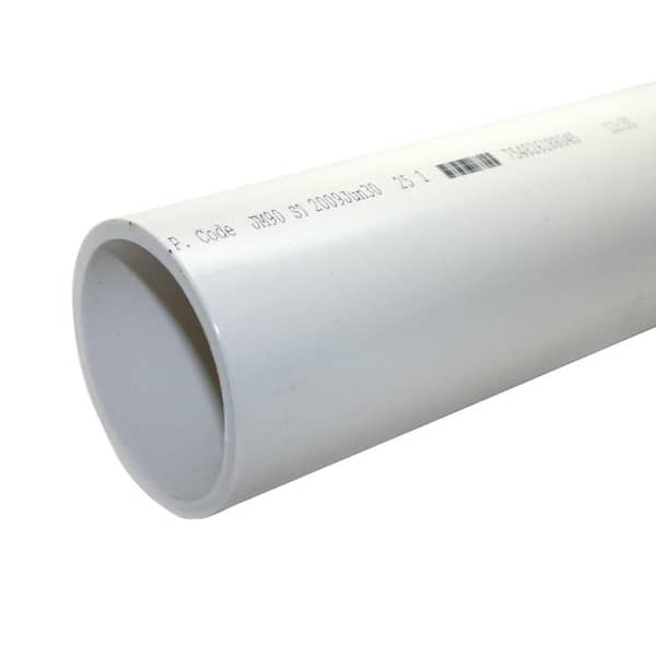 JM EAGLE 6 in. x 10 ft. 180-PSI PVC Sch. 40 DWV Plain End Pipe