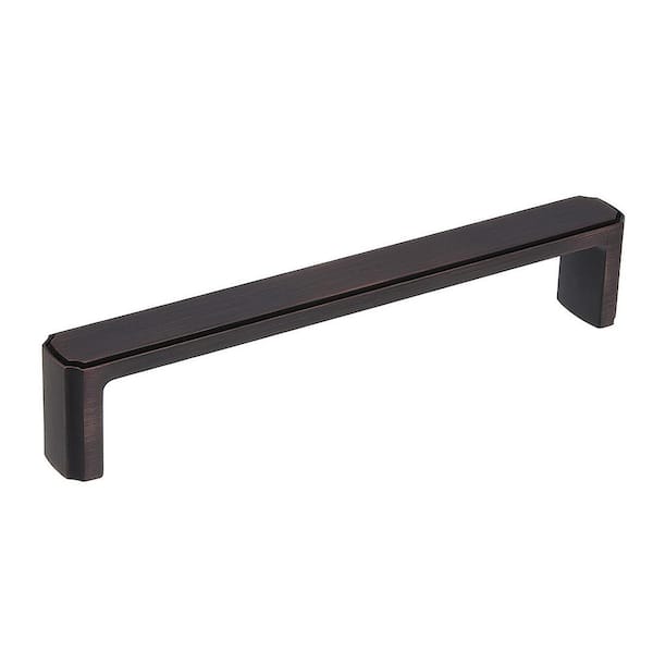 Richelieu Hardware Lorraine Collection 6 5/16 in. (160 mm) Brushed Oil-Rubbed Bronze Transitional Cabinet Bar Pull