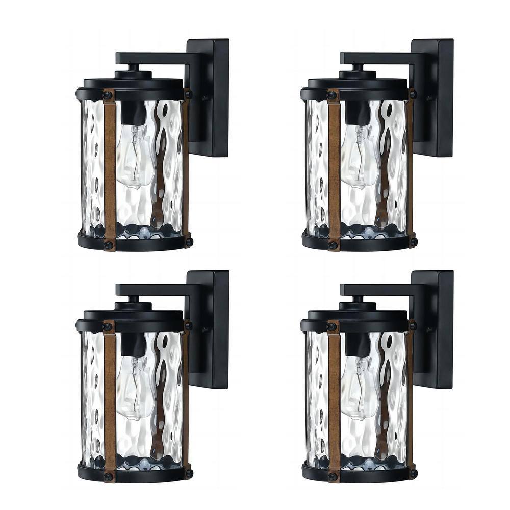 1-Light Industrial Matte Black Metal Wall Sconce (4-Pack) price history on PriceWatchPro