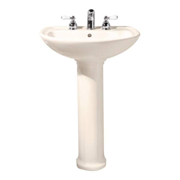 American Standard Cadet Pedestal Combo Bathroom Sink in Linen