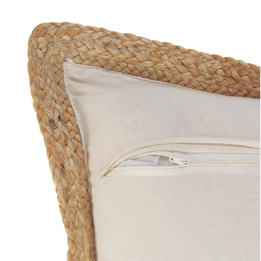 Pastel Multicolor Cotton Blend Square Throw Pillows, Set of 2