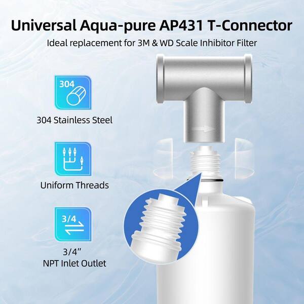 MIZUDO AP431 Replacement Cartridge for Aqua-Pure AP430SS, Whole