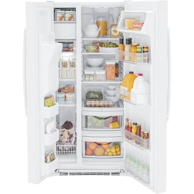 White - Side by Side Refrigerators - Refrigerators - The Home Depot
