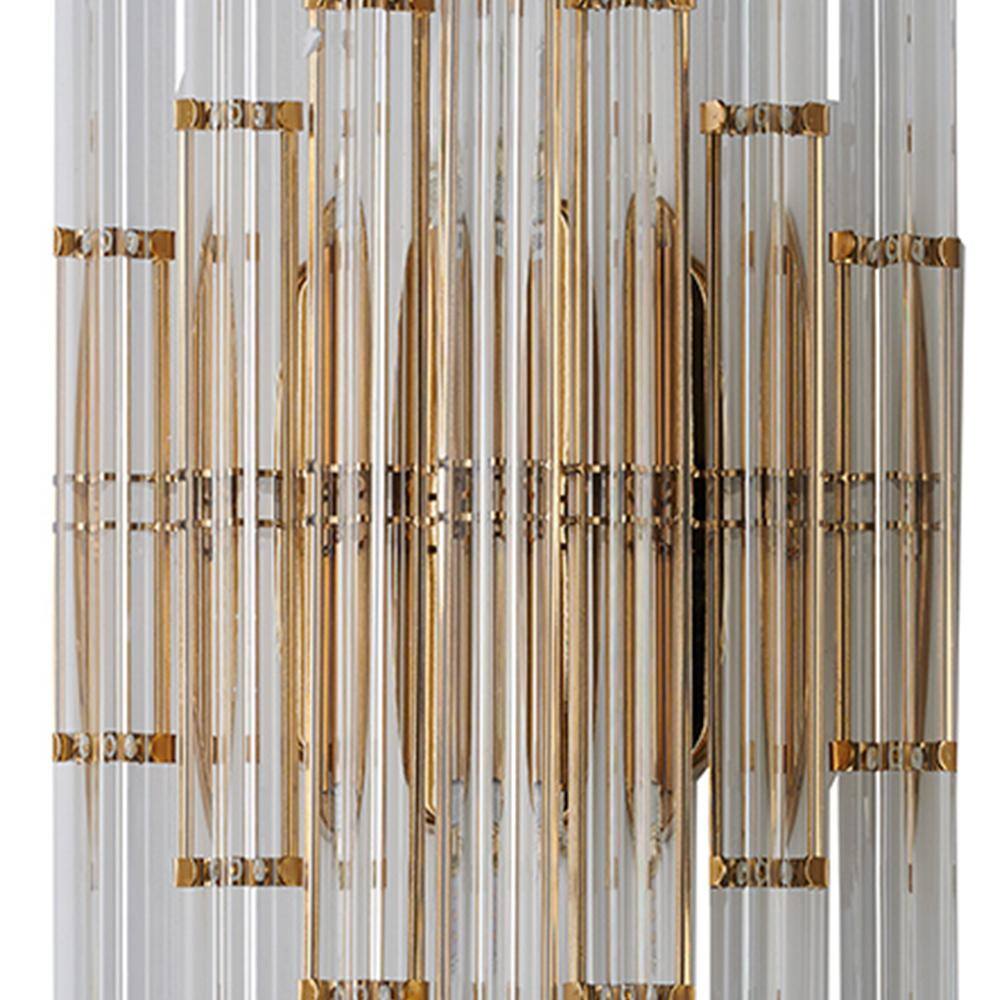 Gold Dimmable Direct Wired Electric Wall Sconce
