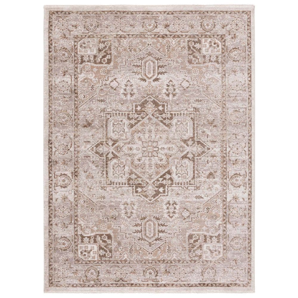 Hazel 5 ft. x 8 ft. Brown/Ivory Distressed Medallion Area Rug price history on PriceWatchPro