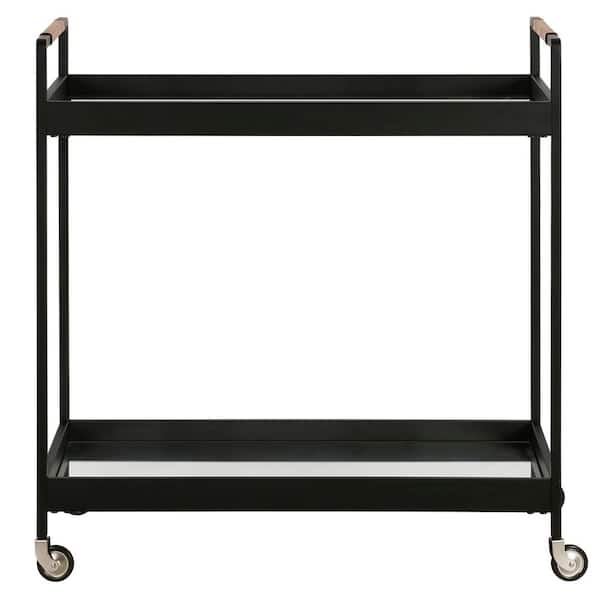 Riyo Blackened Bronze Bar Cart
