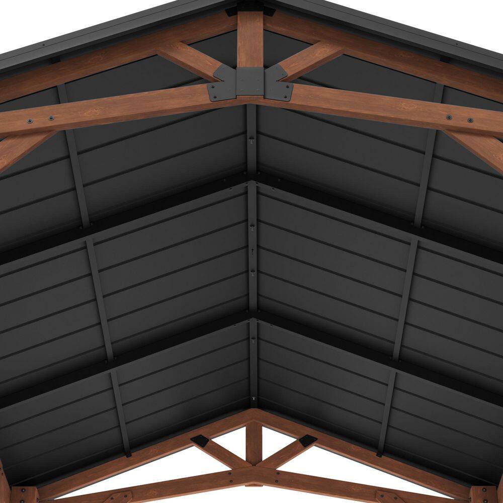 Norwood 12x10 Cedar and Steel Outdoor Gazebo