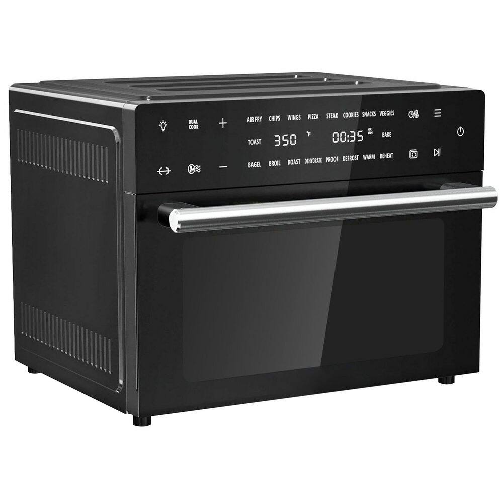 32 Qt. Black Air Fryer Toaster Oven Combo with 18-in-1 Functions, 6 Accessories, 1800W, Convection, Countertop price history on PriceWatchPro