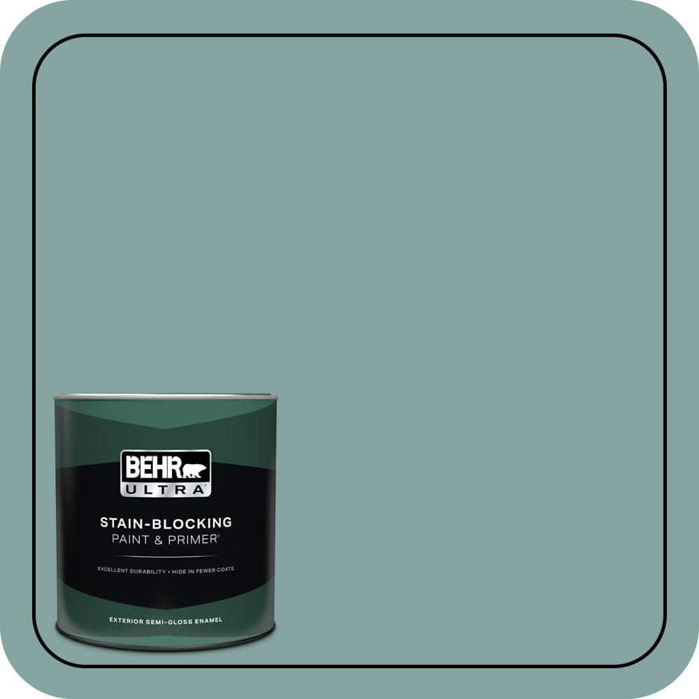 1 qt. #PPU13-08 Venus Teal Semi-Gloss Enamel Exterior Paint & Primer price history on PriceWatchPro