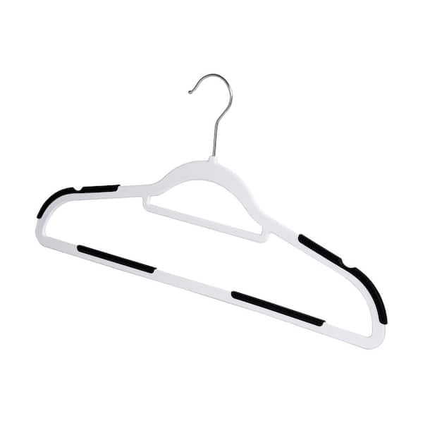 Elama 50-Pack Plastic Non-slip Grip Clothing Hanger (Black) in the Hangers  department at