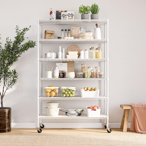 Seville Classics Ultra Durable 6-Tier NSF Household Steel Shelving