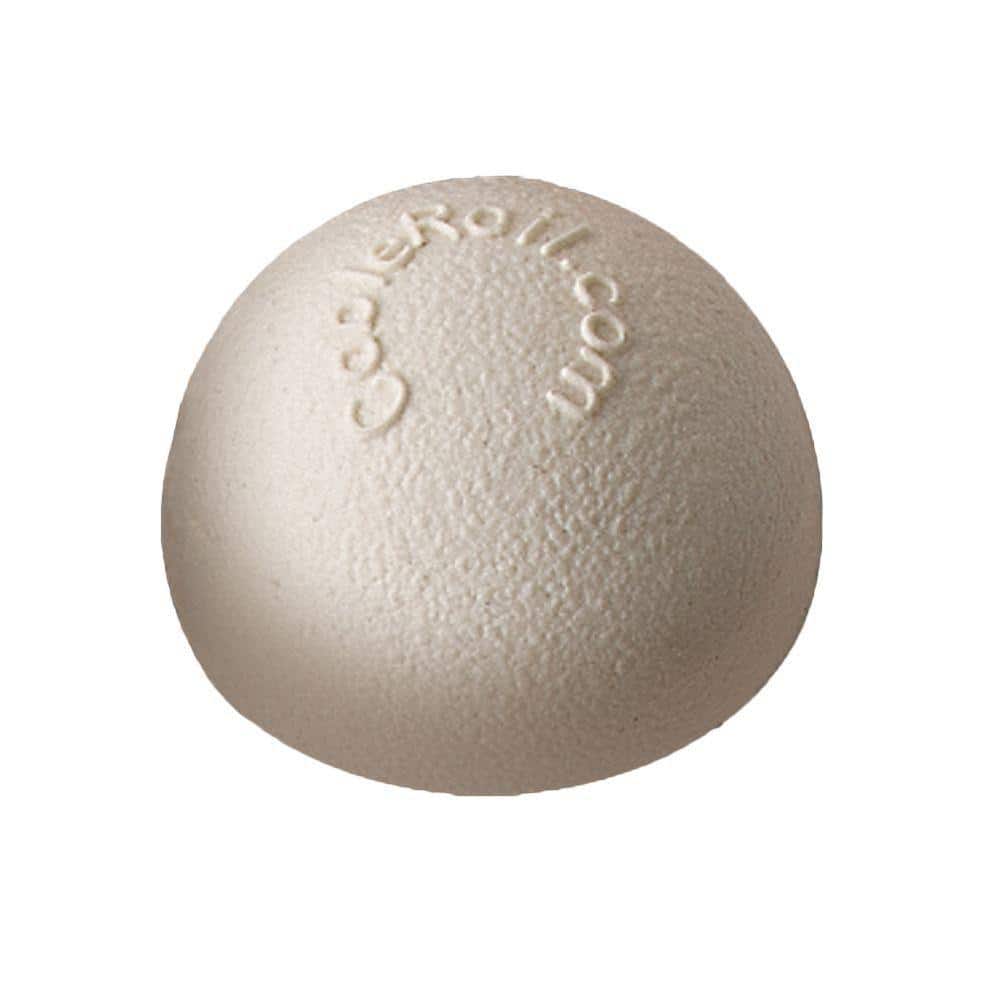 7/16 in. Plastic White Dome End Cap for Cable Railing System (10-Pack)