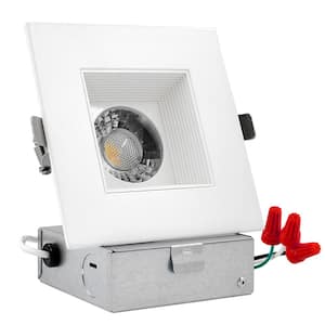 4 in. Canless Recessed Light w/J-Box 14-Watt Equal 90-Watt 3 Color Selectable Remodel Integrated LED Recessed Light Kit