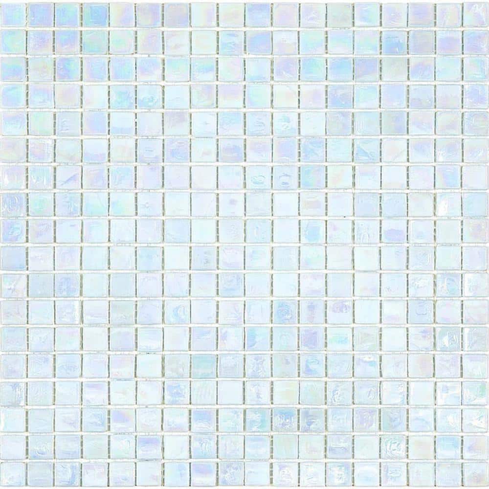 "Skosh 4"" x 6"" Glossy Honeydew Green Glass Mosaic Uniform square Wall and Floor Sample Tile 0.13 sq. ft./Piece (1-Pack)" price history on PriceWatchPro