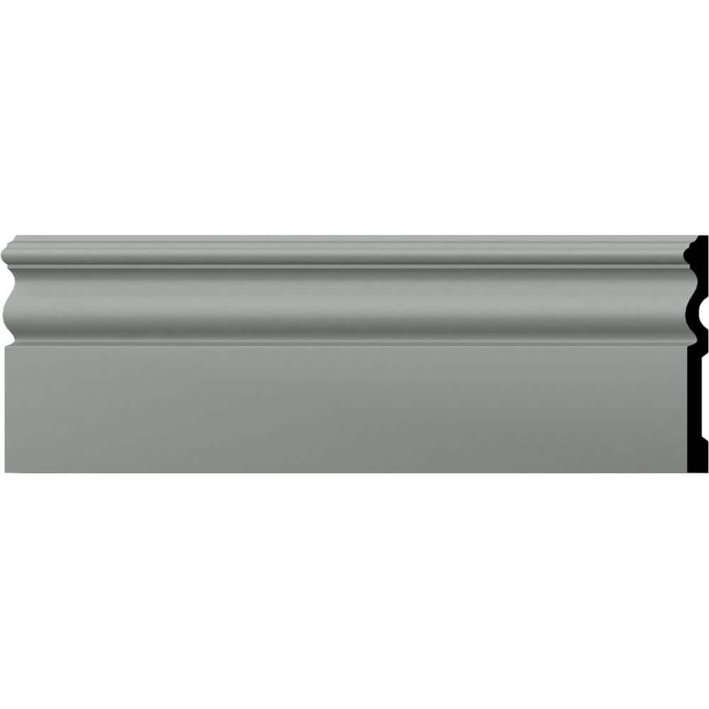 Primed Geometric Polyurethane Baseboard Moulding Sample
