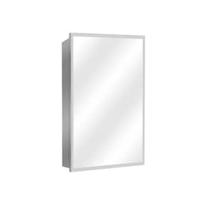 Modern 24 in. W x 30 in. H Rectangular Aluminum Medicine Cabinet with Mirror Anti-Fog, Dimmable Lights