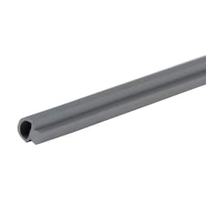 3/8 in. x 5/16 in. x 36 in. Gray Vinyl/Polymer Replacement Insert for Outswing Door Thresholds