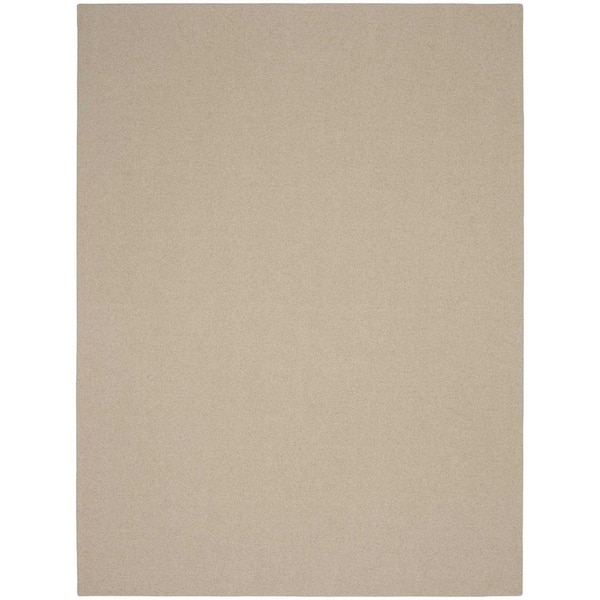 Natural Harmony Hampton Oatmeal 5 ft. x 7 ft. Custom Area Rug with Pad