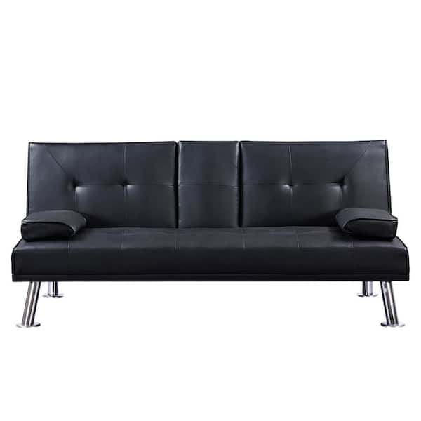 leather futon loveseat