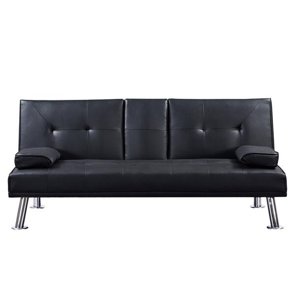 Faux Leather Loveseat Sofa Bed, Full Size Leather Sofa Bed