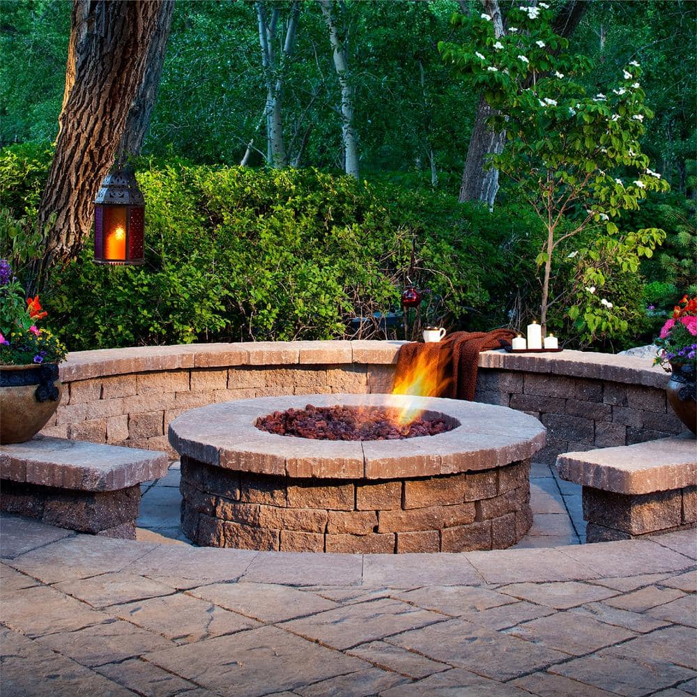 30 Inch Black Steel Circular Fire Pit Ring Burner