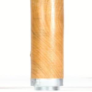 60 in. x 15/16 in. Hardwood Handle with Metal Threaded Tip