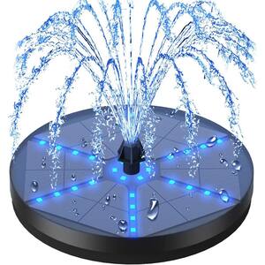 2.8W Solar Fountain Upgraded 160mm, Solar Bird Bath Fountains Pump With