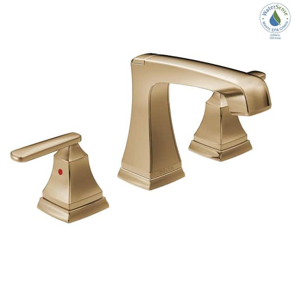 Delta Ashlyn Gold 8 in. Widespread Double Handle High Arc Bathroom