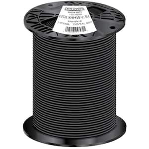 Cerrowire 25 ft. 8 Gauge Black Stranded Copper THHN Wire 112-4001AR - The  Home Depot