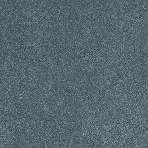 Coral Reef I - Ocean Wave - Blue 65.5 oz. Nylon Texture Installed Carpet