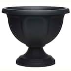 Southern Patio Viceroy Large 18 in. Black High-Density Resin Urn Planter