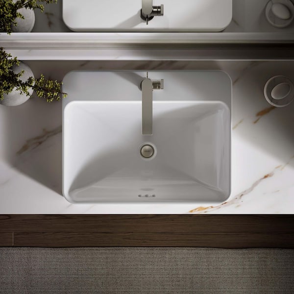 nt   23㎝ Glacier Bay Tight Radius 23 in. Undermount Single Bowl 18