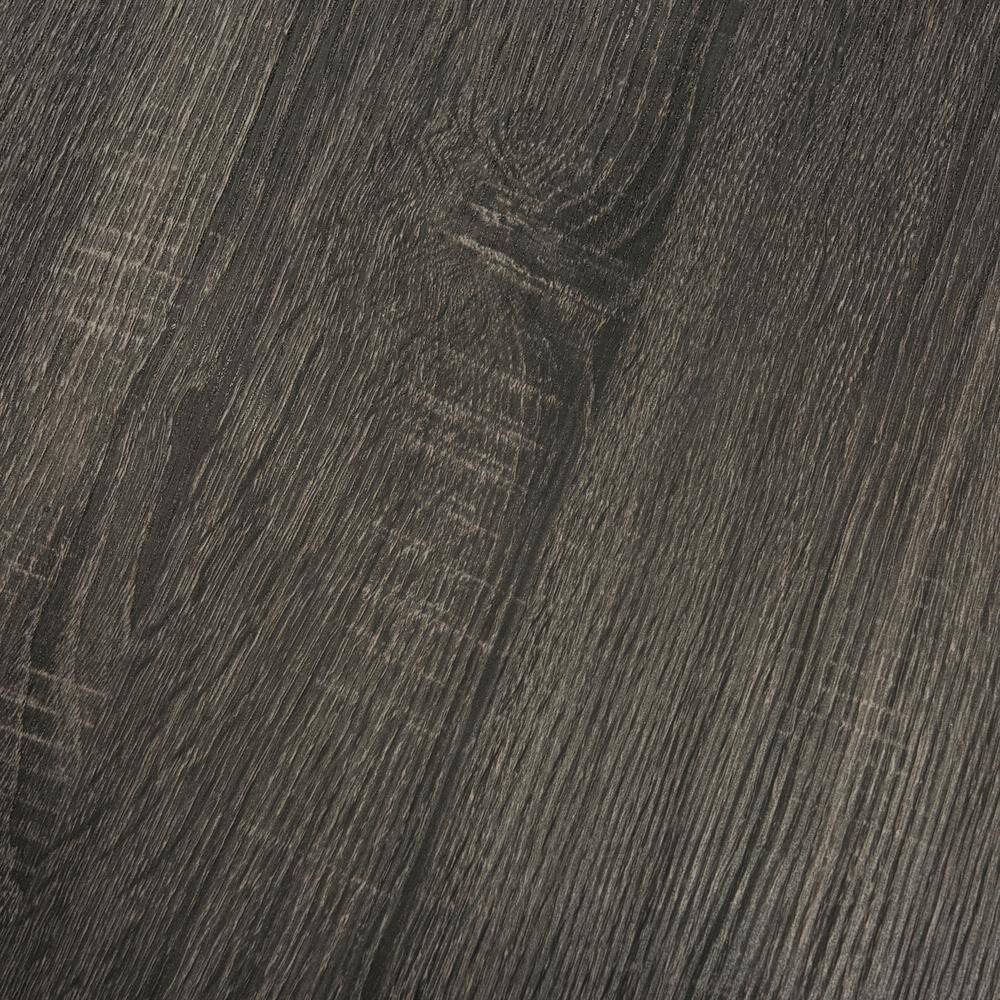 Transitional 35'' Round Wood Coffee Table in Gray/Brown