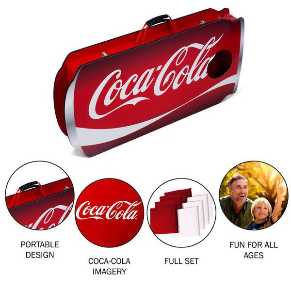 Trademark Games Coca-Cola Wood Cornhole Toss Game Set 80-BBT09