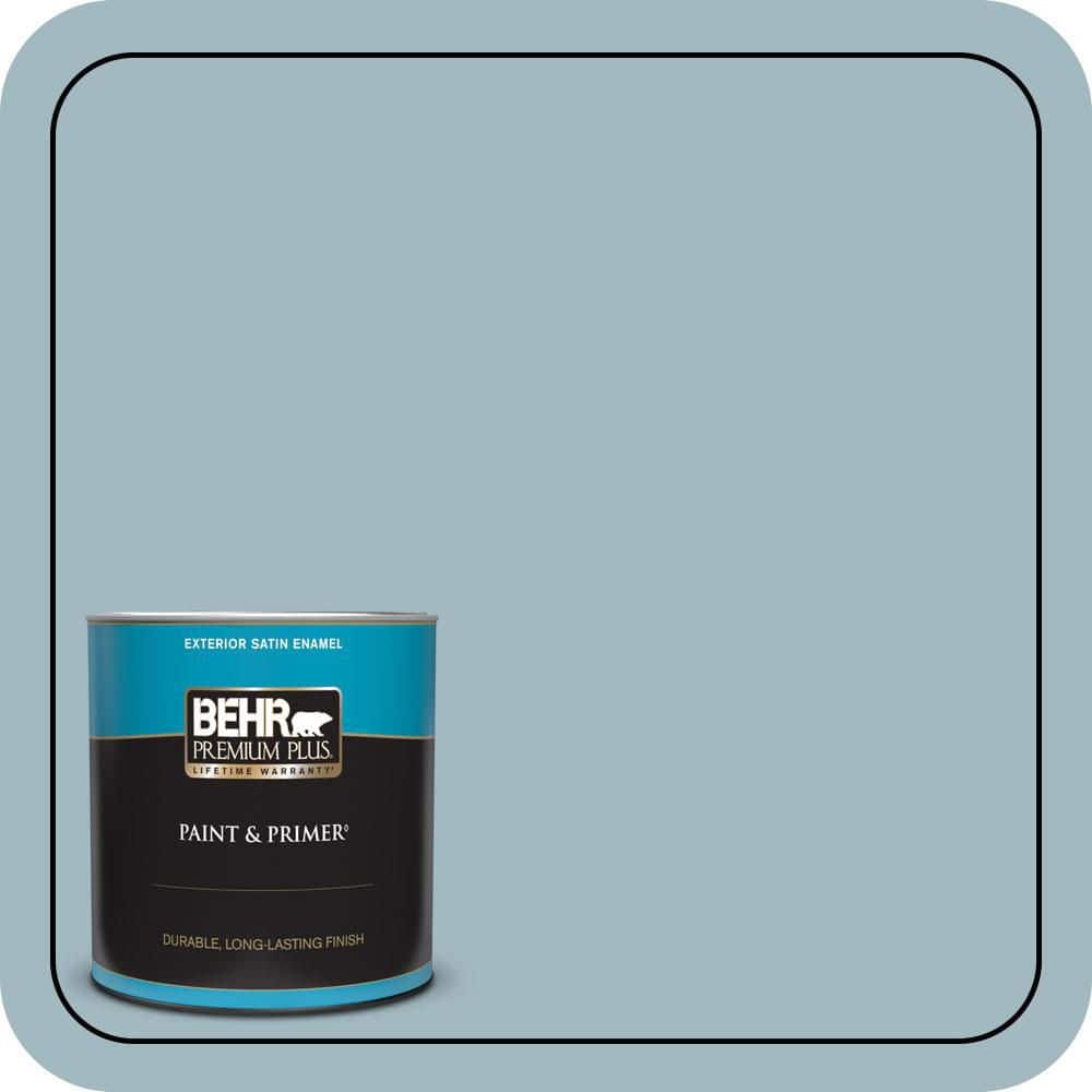 1 qt. #BIC-23 Hopeful Blue Satin Enamel Exterior Paint & Primer price history on PriceWatchPro