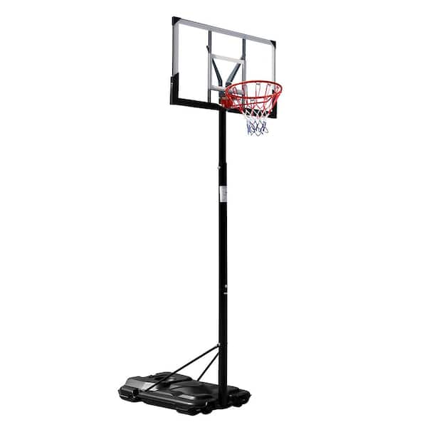 Karl home 8 ft. H to 10 ft. H Adjustable Portable Basketball Hoop